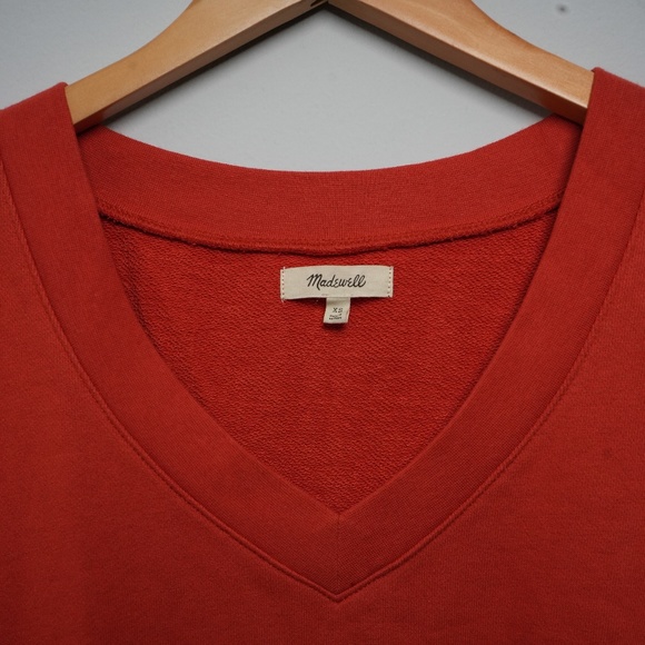 (Re)sourced French Terry Sweatshirt Tee  Sienna Orange XS - Picture 7 of 7